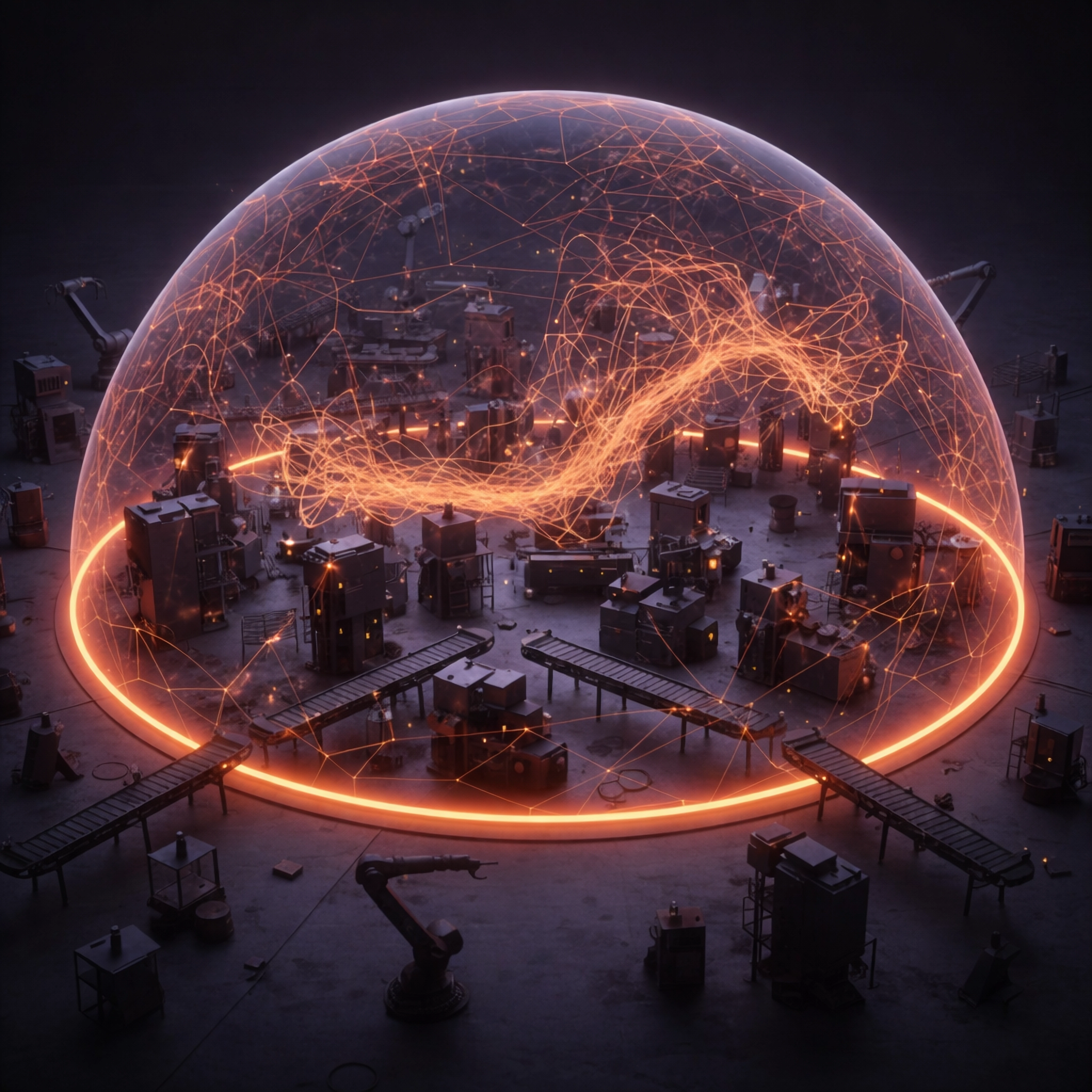 Industrial facility with private 5G wireless infrastructure