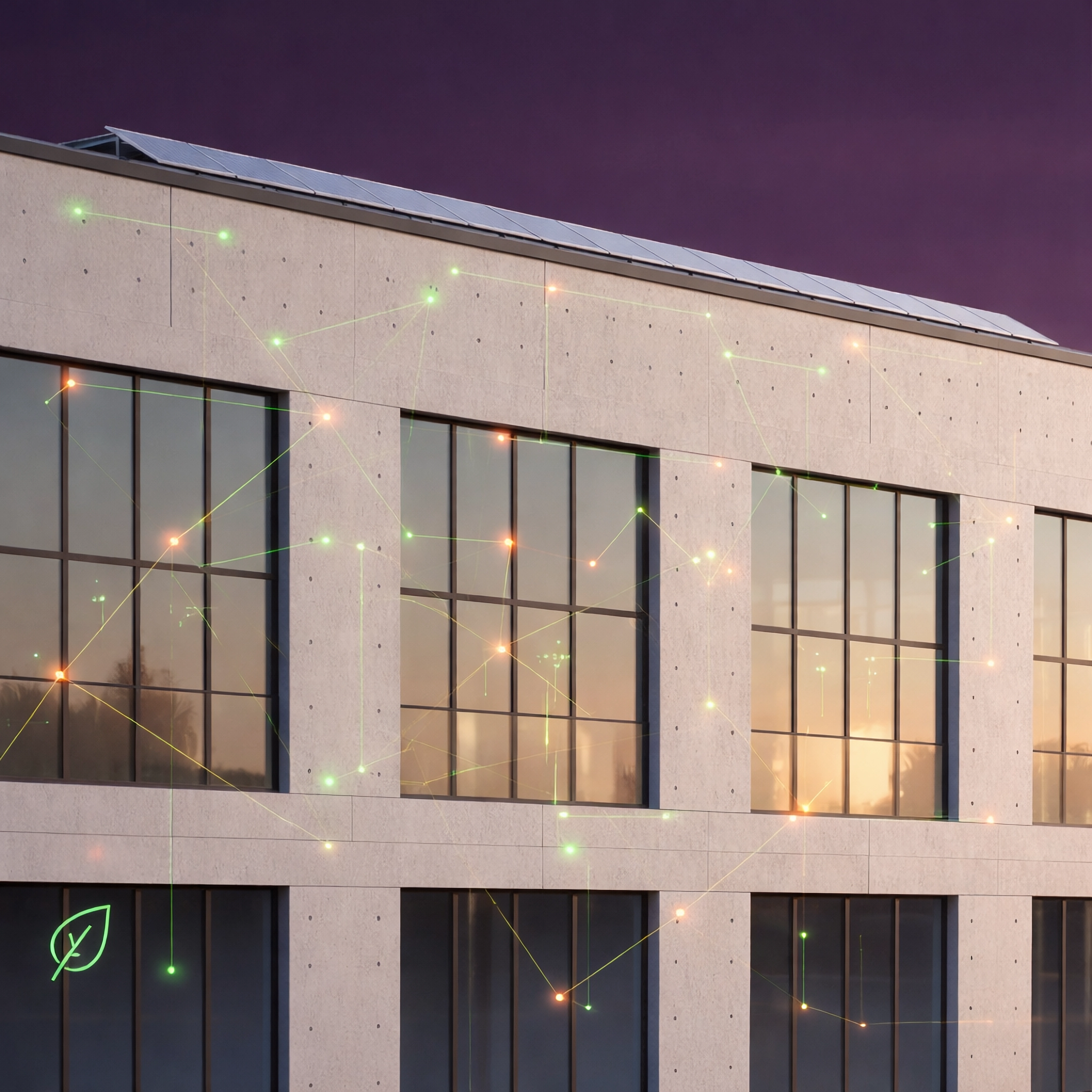 Smart building with IoT sensors and ESG-driven sustainability